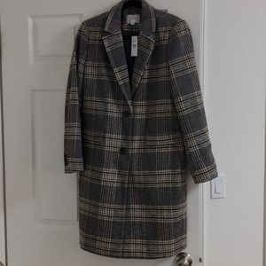 Ann Taylor LOFT Plaid Coat